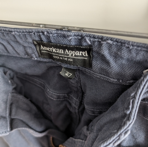 American Apparel navy jeans 27" - Picture 2 of 2